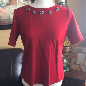 Stunning Talbots red blouse size medium petite
